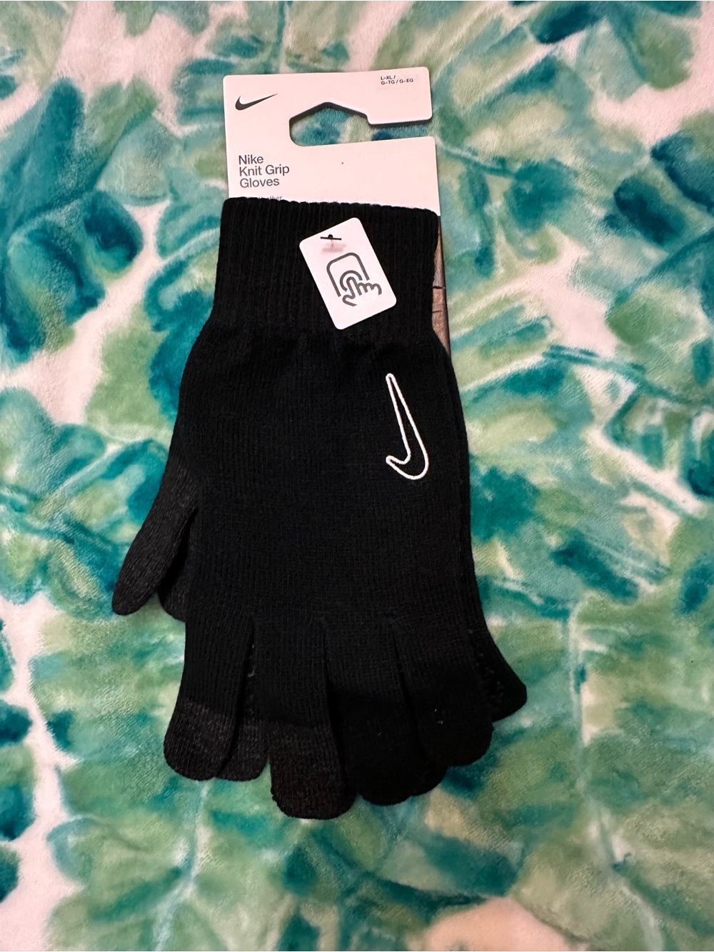 Nike Knit Grip Gloves,L/XL,New